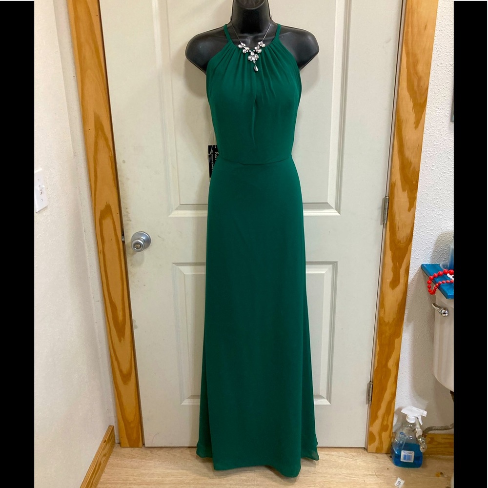 Hunter Green maxi dress by Kanali K